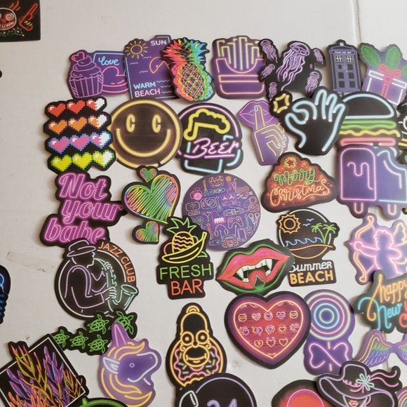 Neon sign style stickers 100 - Picture 6 of 11